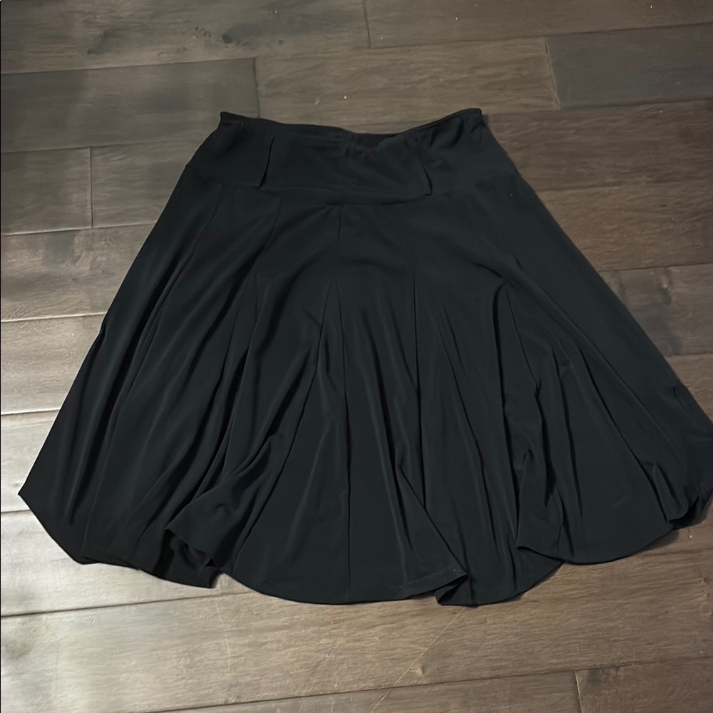 Lapis Black A-Line , stretchy Skirt, belt hooks, belt not included, size medium